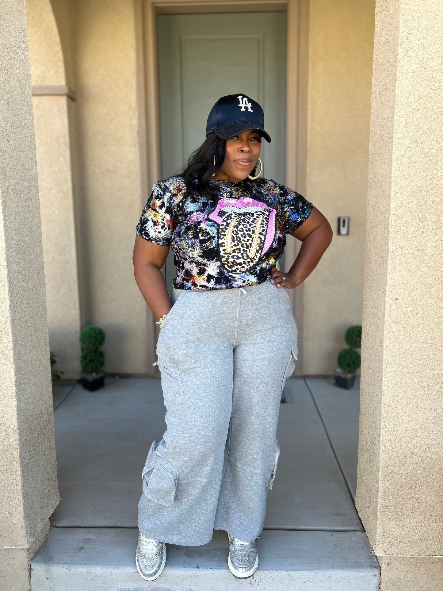 Kicking it in my cargo sweats