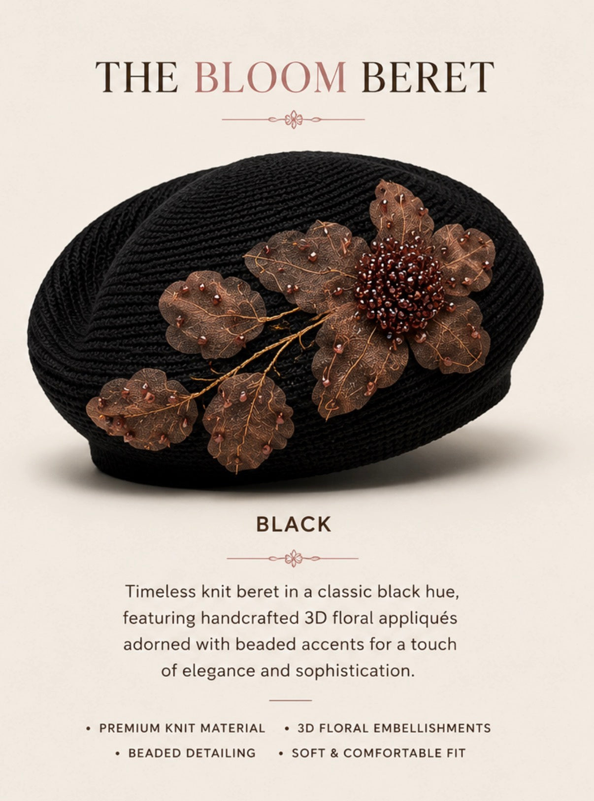 The Bloom beret hat
