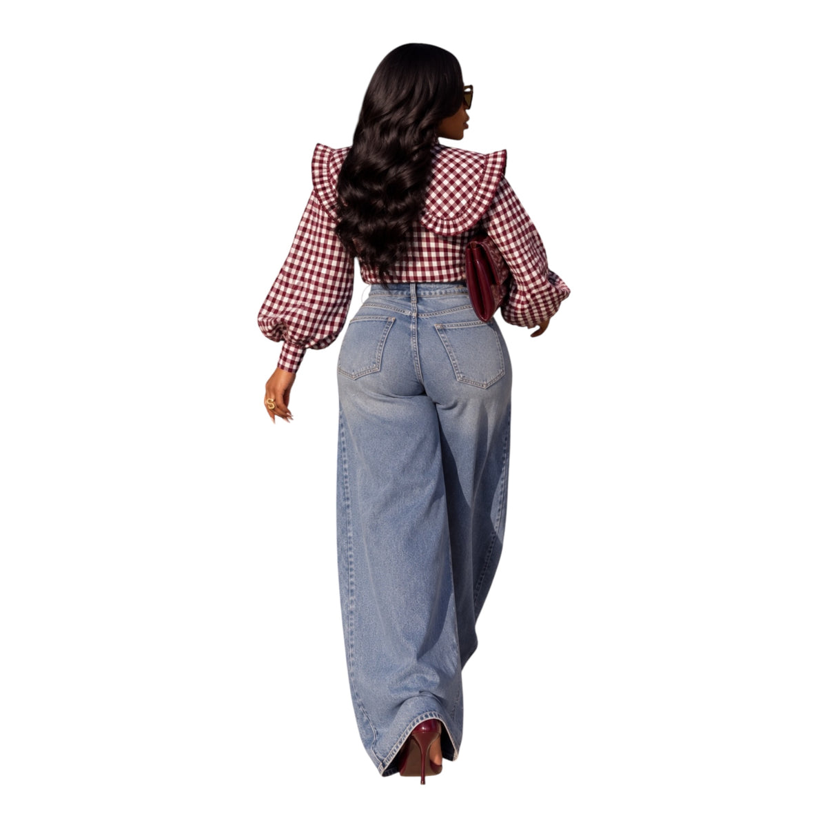 The Main Character Gingham Blouse.