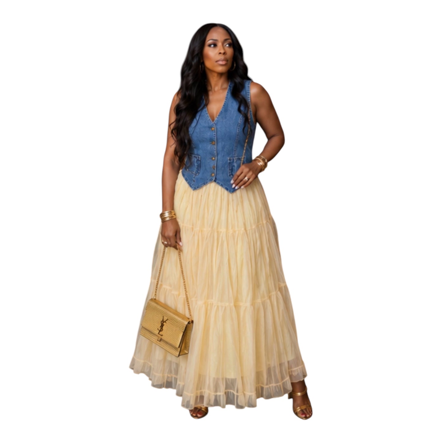 Denim in Bloom set