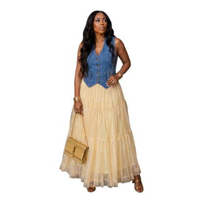 Denim in Bloom set