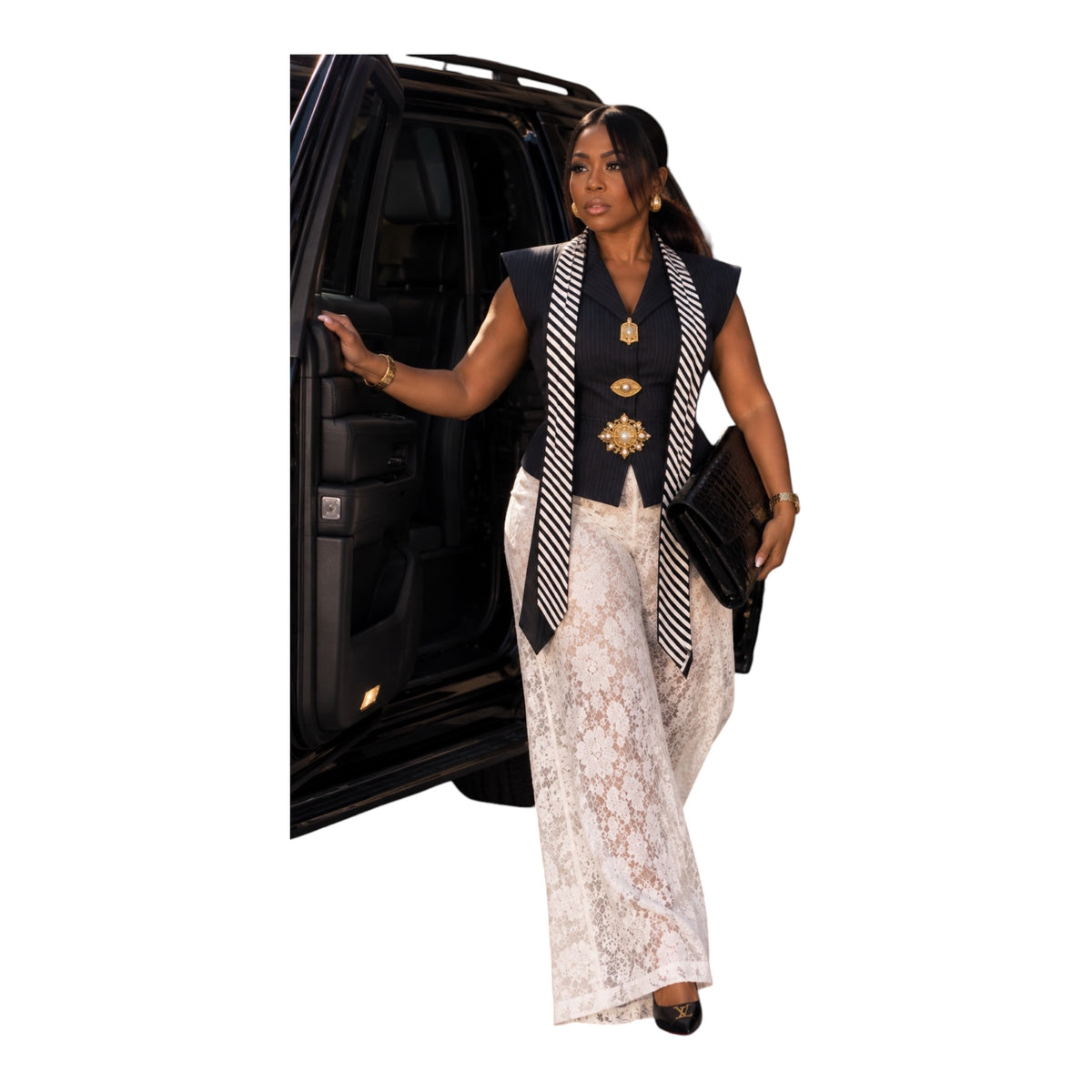 THE EXECUTIVE SLAY PINSTRIPE VEST
