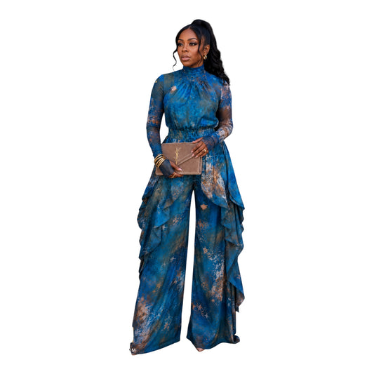 The Azure elegance jumpsuit