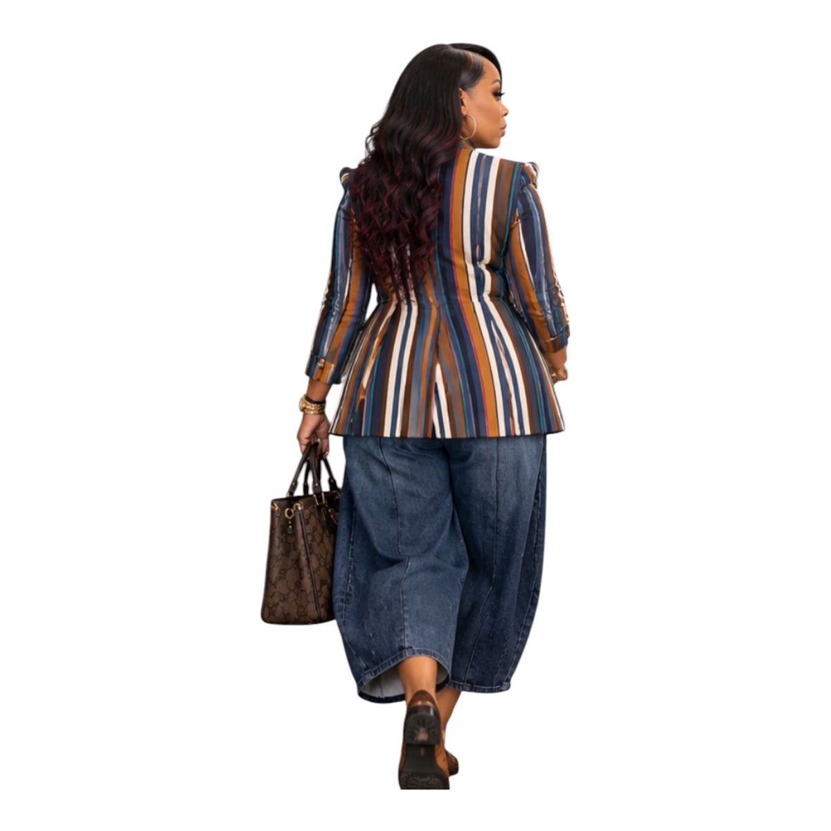 The blooming looks striped blazer