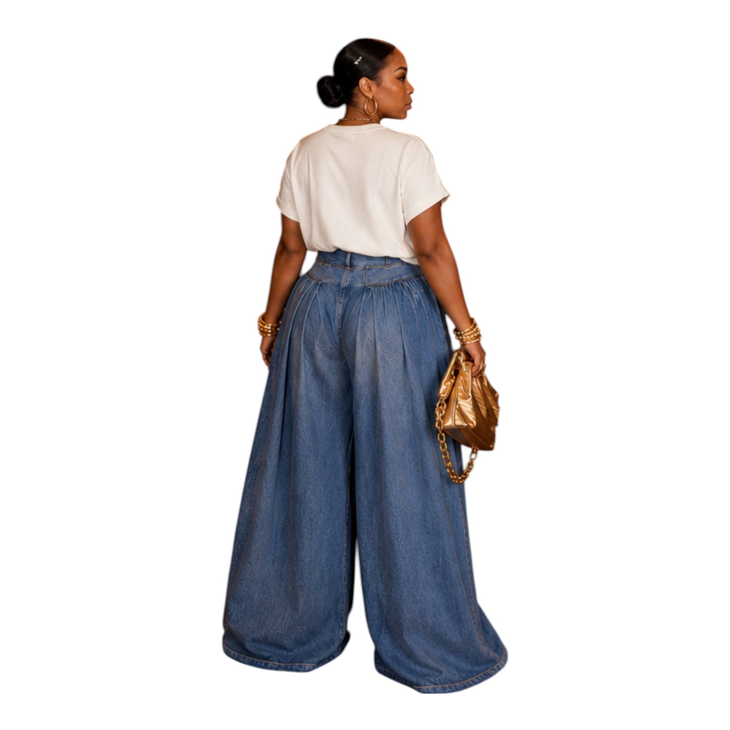 The white legacy denim pants