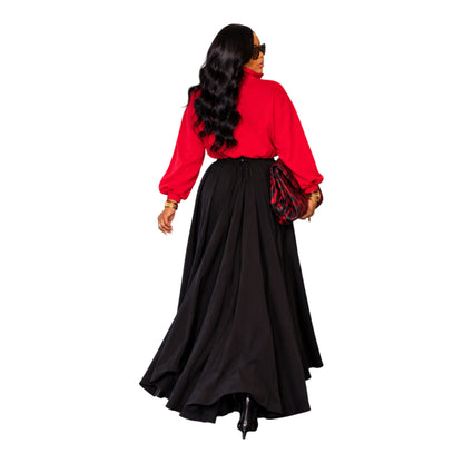 The funnel neck, jacket red