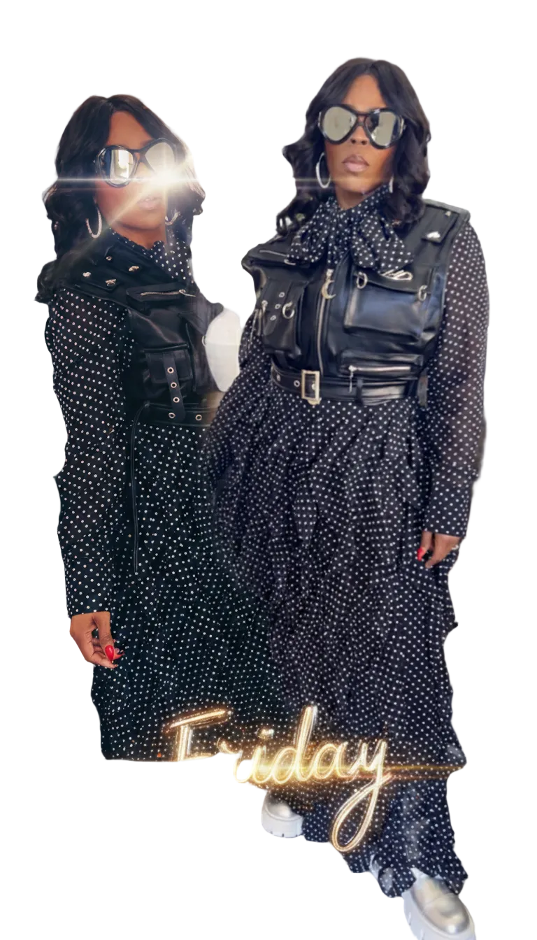 Dots & Drama Tiered Statement Dress