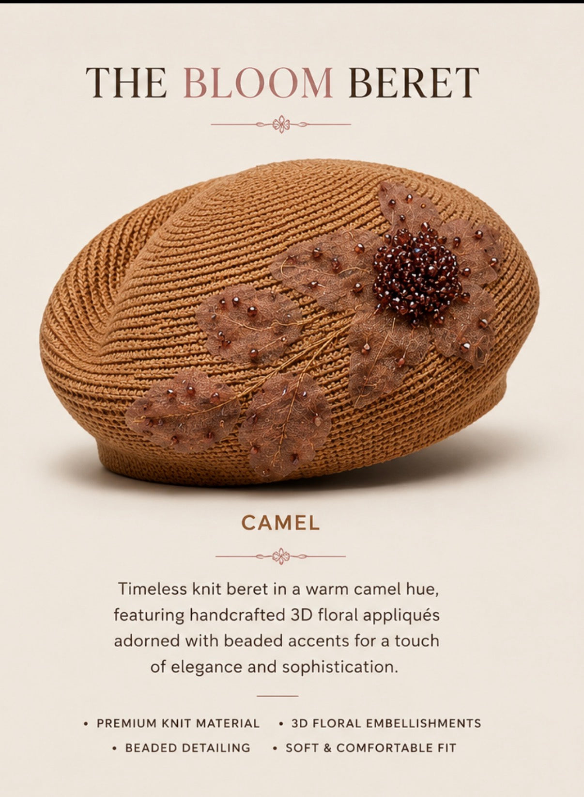 The Bloom beret hat