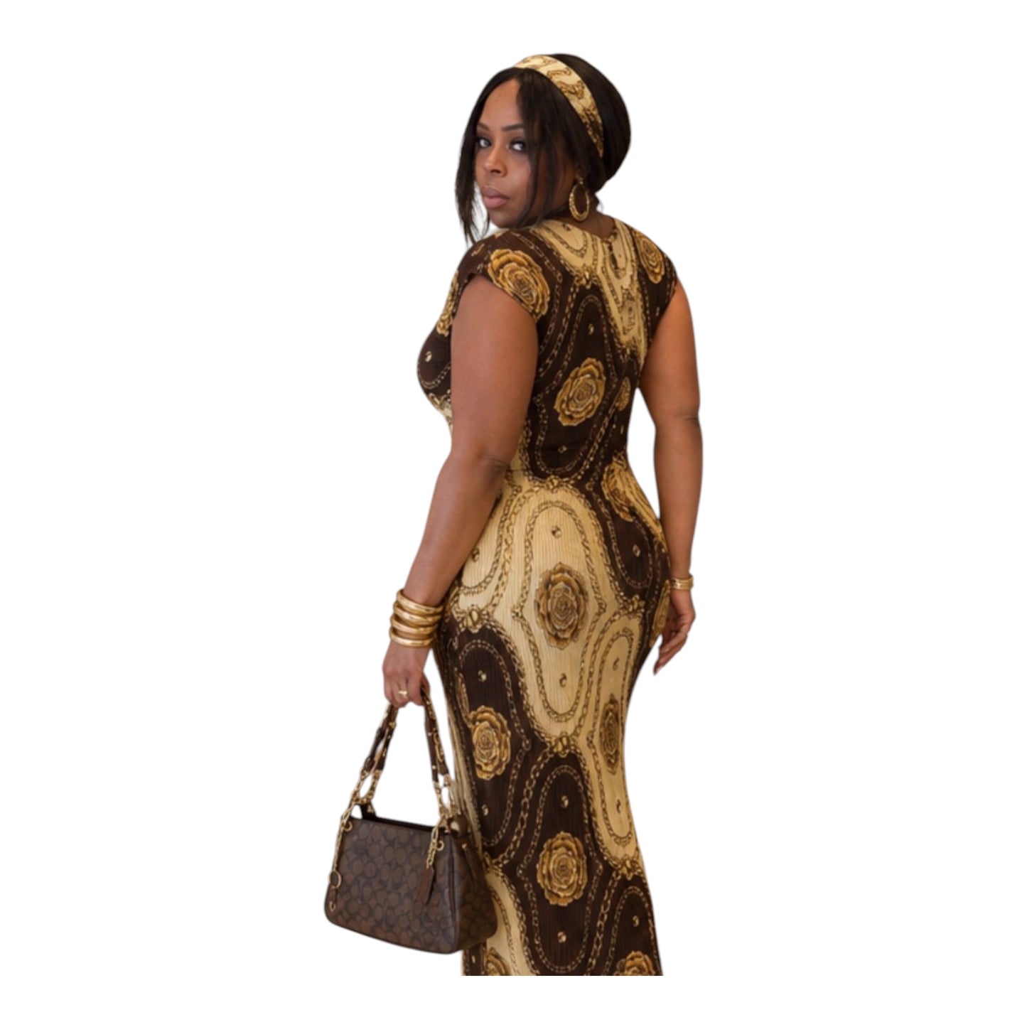 Tribal vibes dress with headband