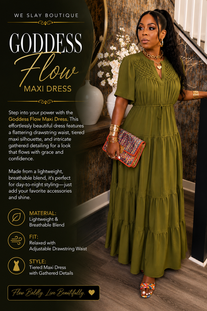 Goddess, flow maxi dress