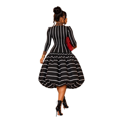 The striped affair bubble dress